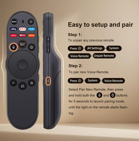 vtinvan XRT270 voice control enables hands-free content search on Vizio TVs.