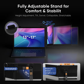 VueForge Laptop Screen Extender enabling dual-screen tasking for productivity