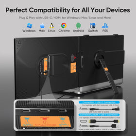VueForge Laptop Screen Extender energy-efficient design for long sessions