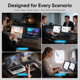 VueForge Laptop Screen Extender scratch-resistant finish protects devices