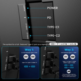 VueForge two cables plug-and-play image shows easy setup without drivers or extra cables.