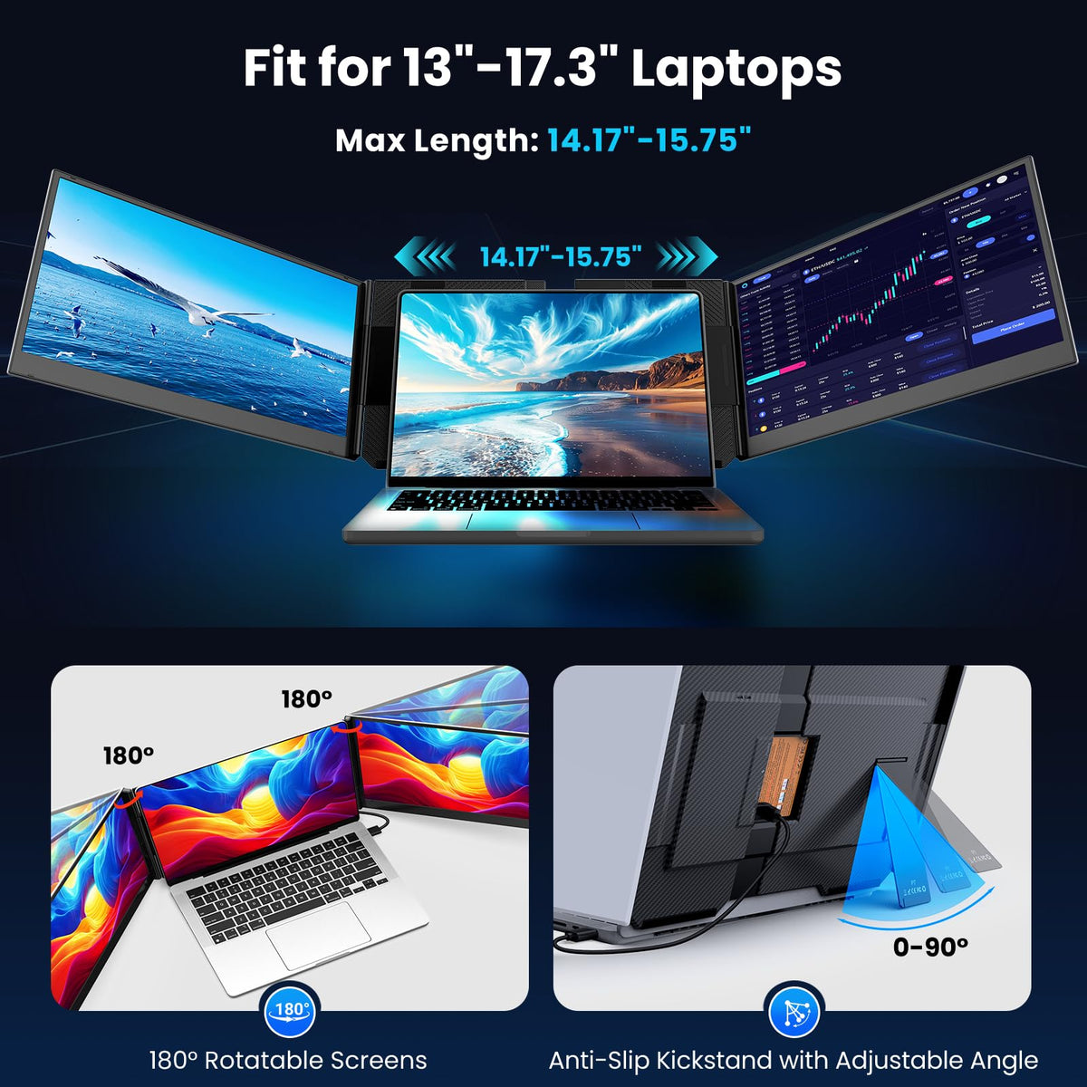 VueForge ultra-slim travel design highlights lightweight portability for travel professionals.