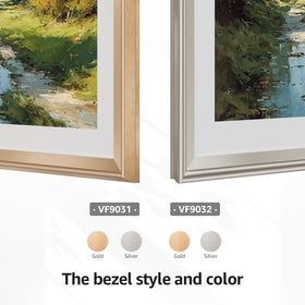 VueFrame Deco Alloy Bezel requires wall-mount setup for precise fit.