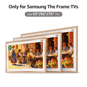 VueFrame alloy finish bezel offers minimalist, modern style for living rooms.