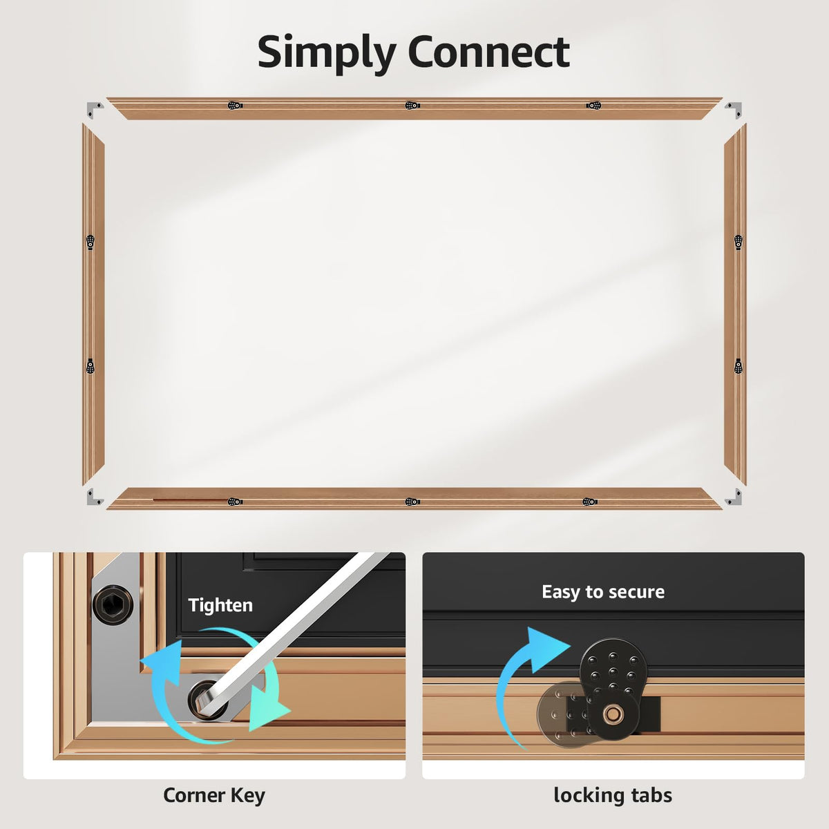 VueFrame decorative bezel swap enables seasonal updates without new hardware.