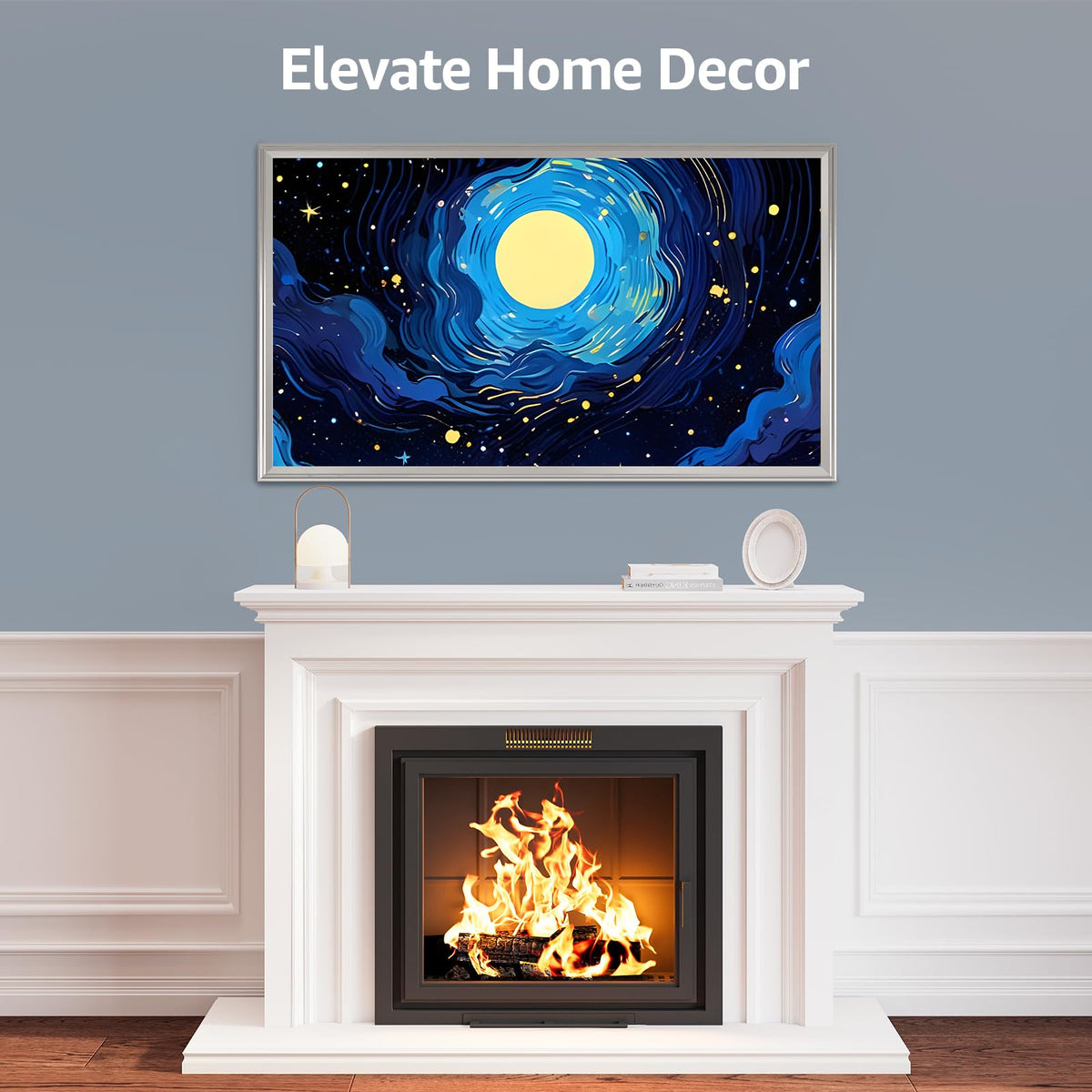 VueFrame Wall-mounted setup ensuring a clean, space-saving look.