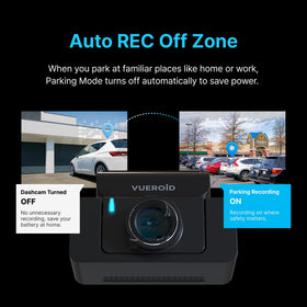 Vueroid S1 geofencing auto off prevents parking drain in familiar zones