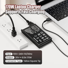 VUOHOEG compact 170W AC adapter ideal for desk and travel.