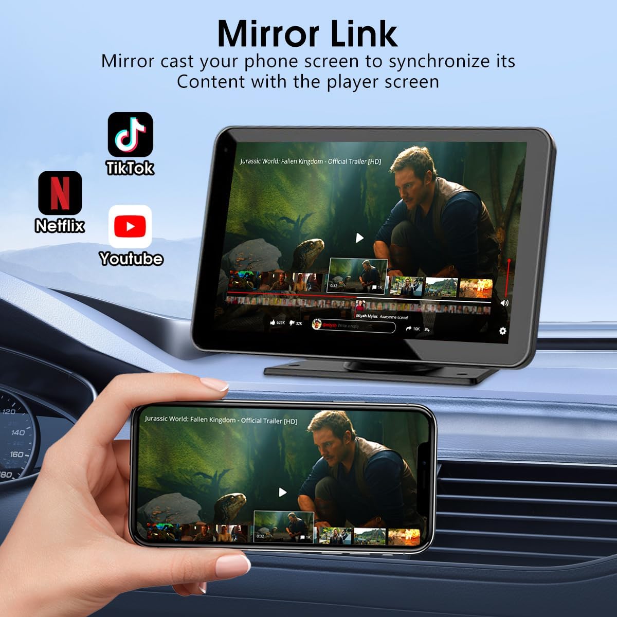 VUKARUAL touchscreen being tapped for fast, responsive control