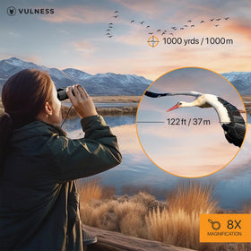 VULNESS close-up of multi-coated lenses delivering brighter images