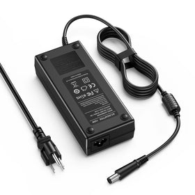 VUOHOEG 135W AC adapter with 7.4x5.0mm connector powering HP Ultra-Slim desktops.