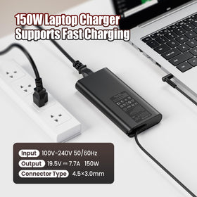 VUOHOEG 150W adapter for Pavilion Gaming 15 cx/16 a with reliable power