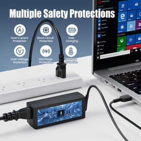 VUOHOEG 65W charger for Lenovo Yoga 260 with secure power delivery.
