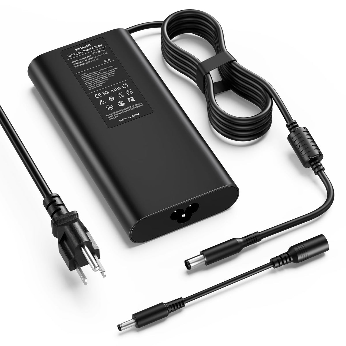 VUOHOEG 90W charger with 7.4x5.0 barrel connector for Dell laptops