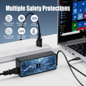 Global voltage support for 100-240V with VUOHOEG charger.