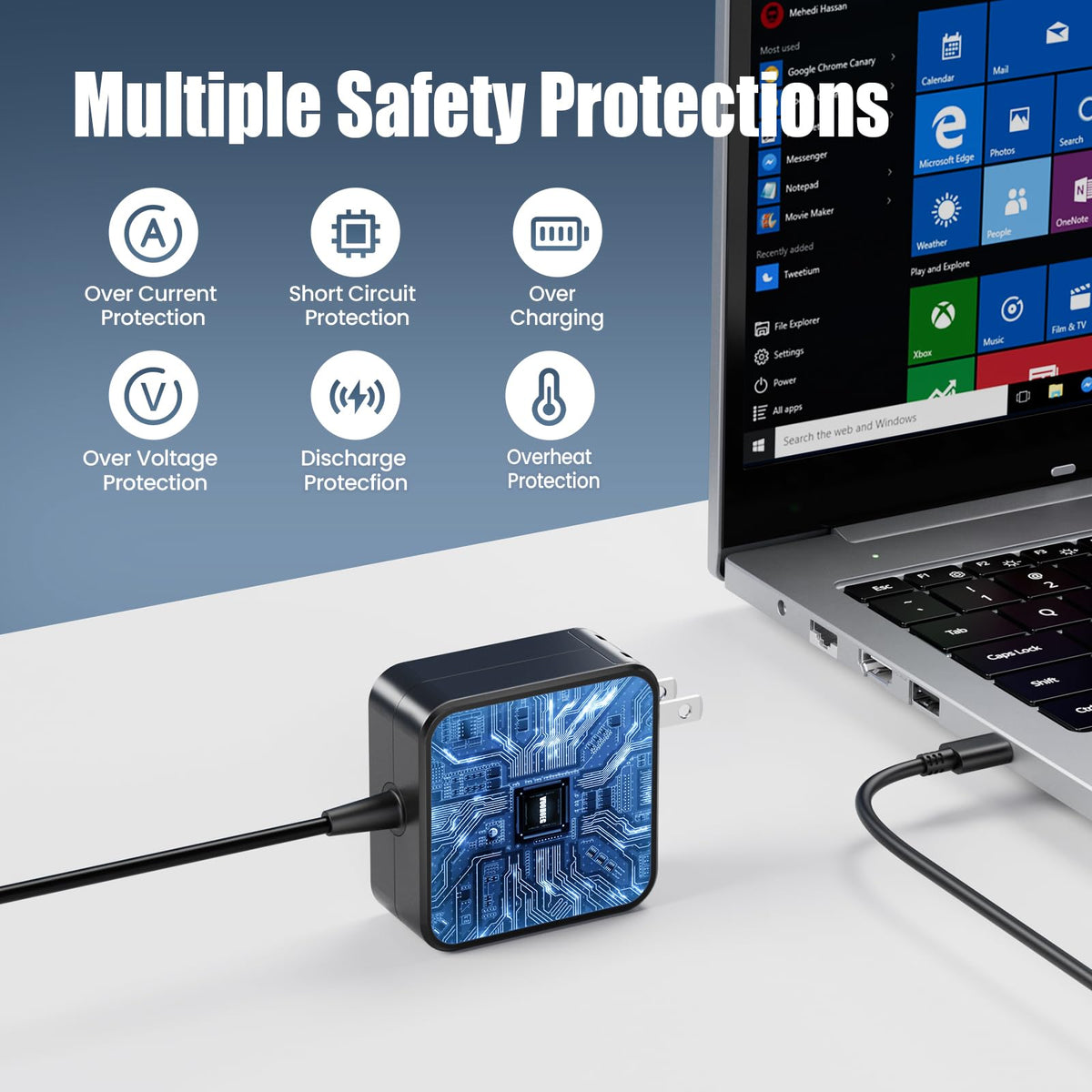 Compatible with MacBook, Dell, Lenovo, and ASUS USB-C laptops
