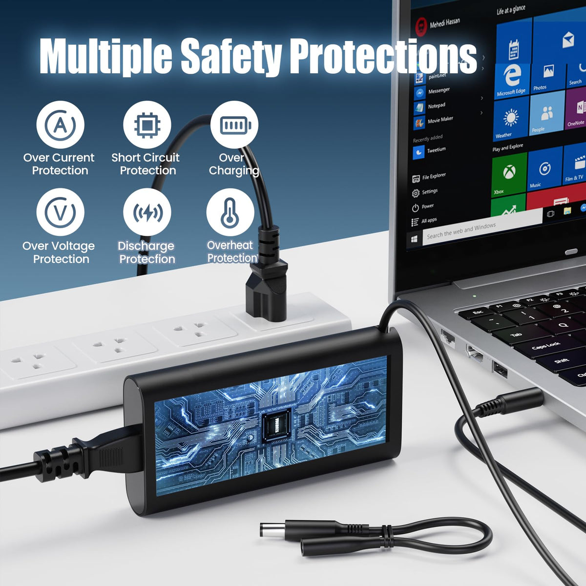 VUOHOEG Dell adapter safety features and multi-protect design