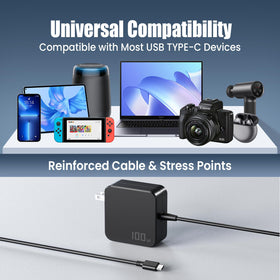 Dorm and office setup with travel-ready VUOHOEG charger