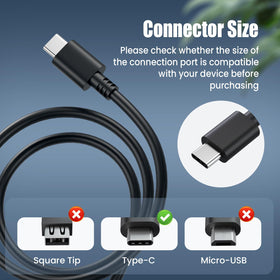 Foldable US wall plug on the VUOHOEG charger for easy travel