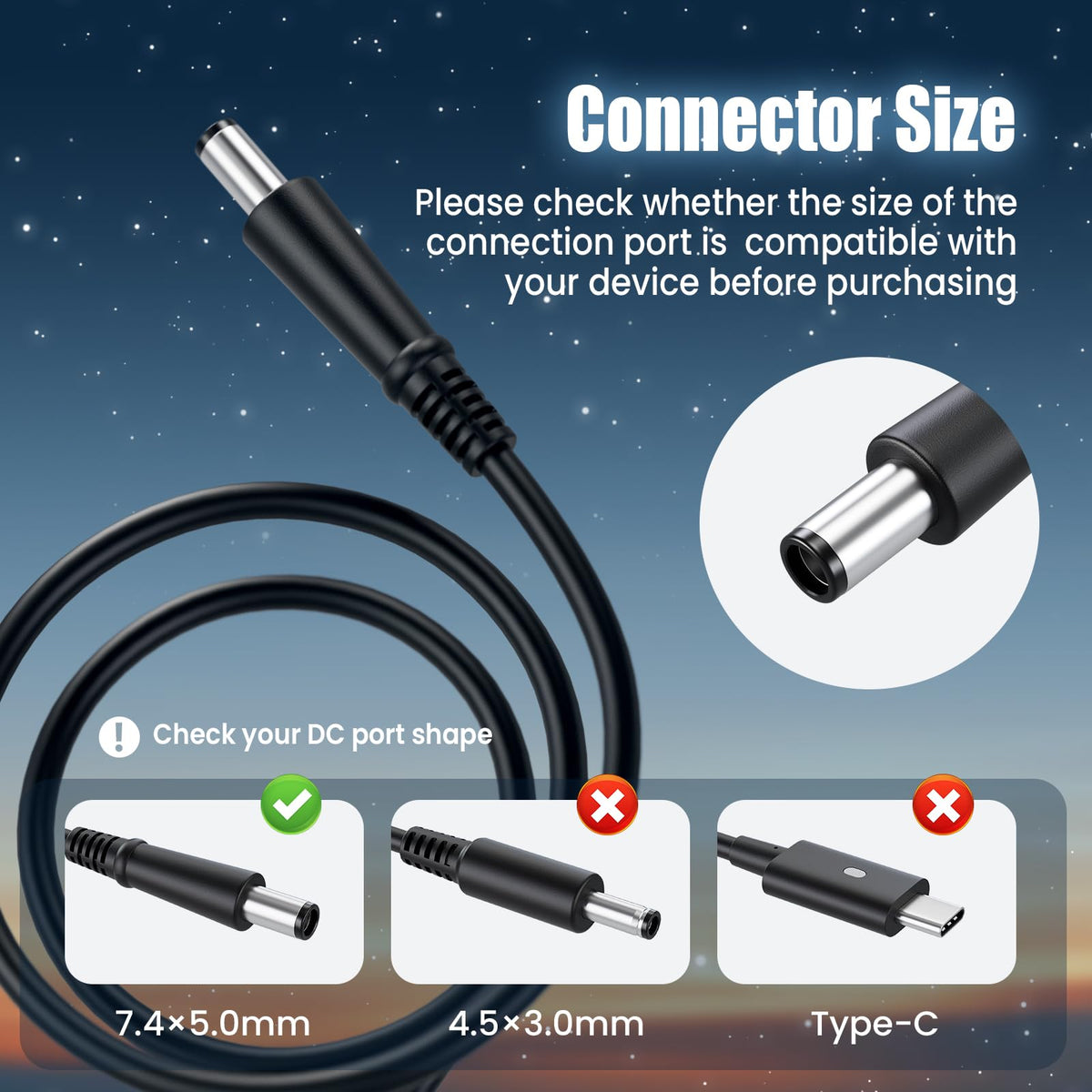 VUOHOEG adapter for HP DC7800 series delivers reliable power.