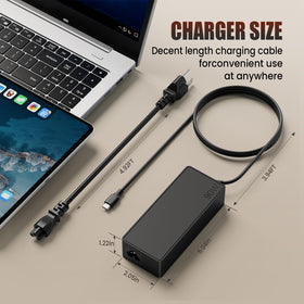VUOHOEG supports MacBook Pro 14/16 charging, may be slower for high-watt models.
