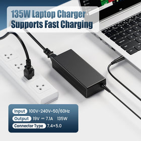 Detachable 3-prong cord included for quick US outlets setup.
