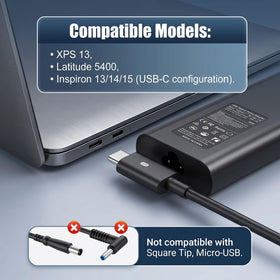 VUOHOEG side profile showing USB-C port and ventilation for stable charging