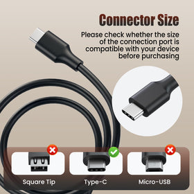 VUOHOEG universal USB-C PD charger suitable for ThinkPad and ZenBook devices.