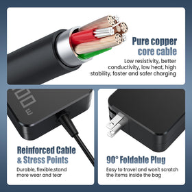 Wide 5V to 20V output on the VUOHOEG charger for varied devices