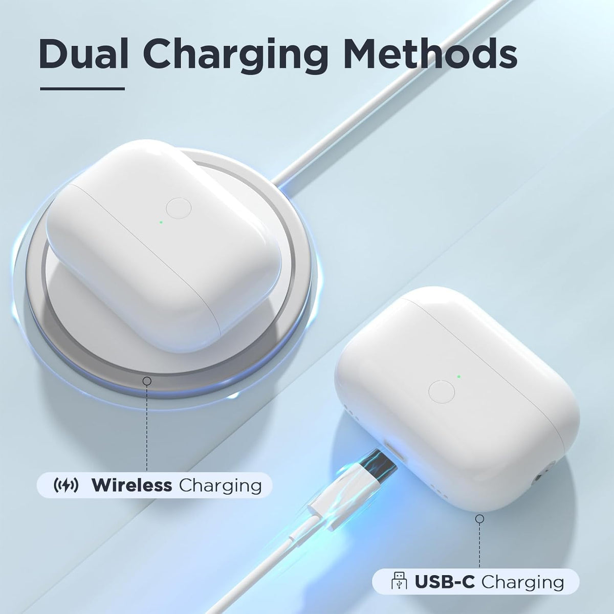 VUPVUP AirPods Pro charging case interior contacts cleaned for optimal connection.