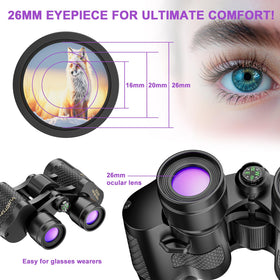 VUYOTSPI fully multi-coated lenses maximize light transmission for clearer visuals.