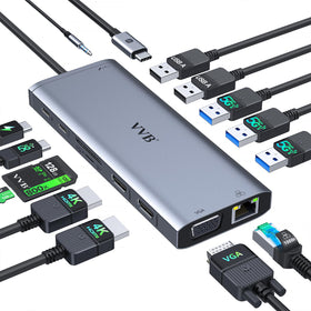 VVB front view showing all ports and compact design for organized connectivity