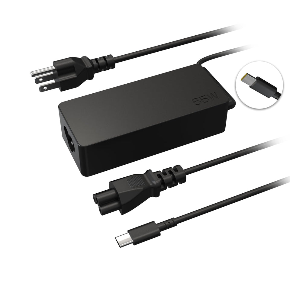 VVOX347 65W USB-C charger front view, ready for on-the-go charging.