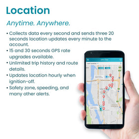 Vyncs real-time location map illustrating precise routes for trips.