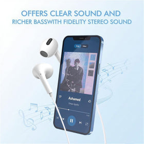 VZZBOO earbud driver closeup showing ergonomic tip and improved sound isolation