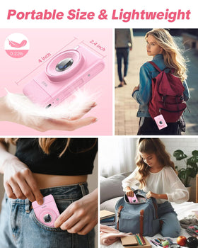 W & O back view with 2.8-inch LCD displayed for instant photo review and framing