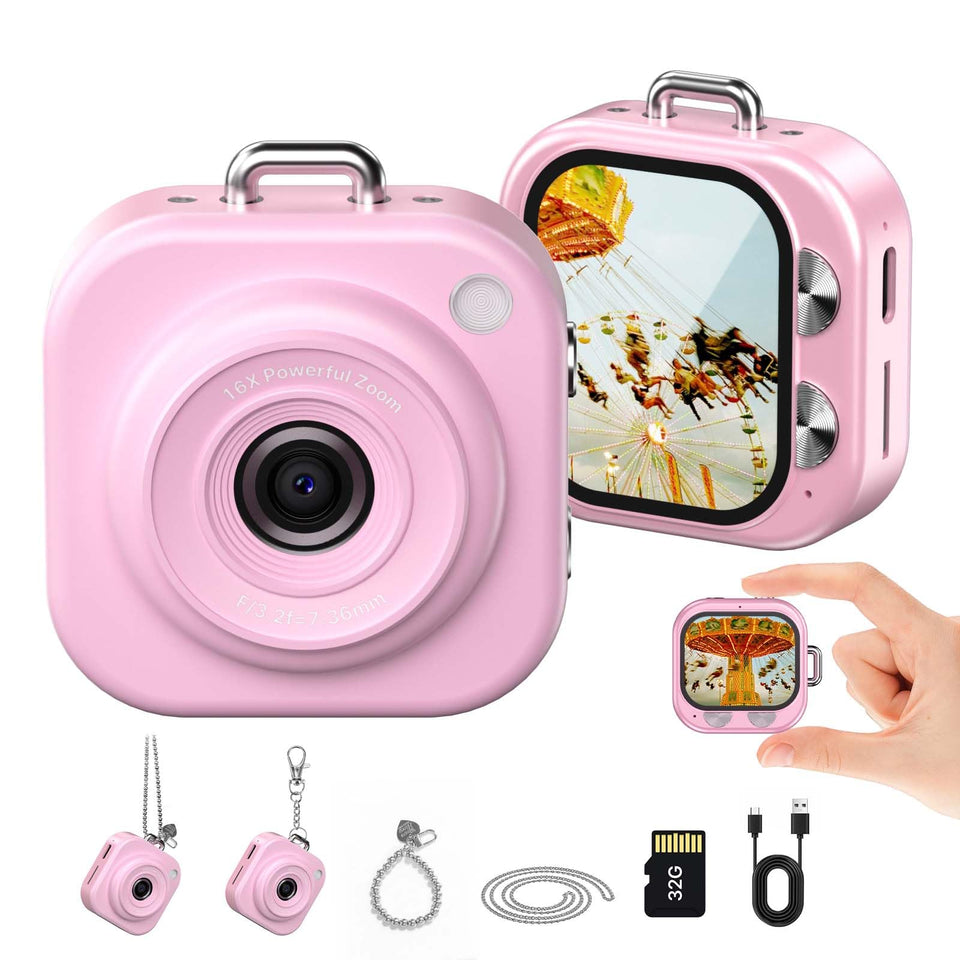 W & O front view showing camera on keychain, portable capture anywhere