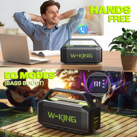 W-KING 40-hour battery life supports all-day listening.