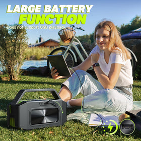 W-KING AUX/TF/NFC connections enable flexible, quick setup.