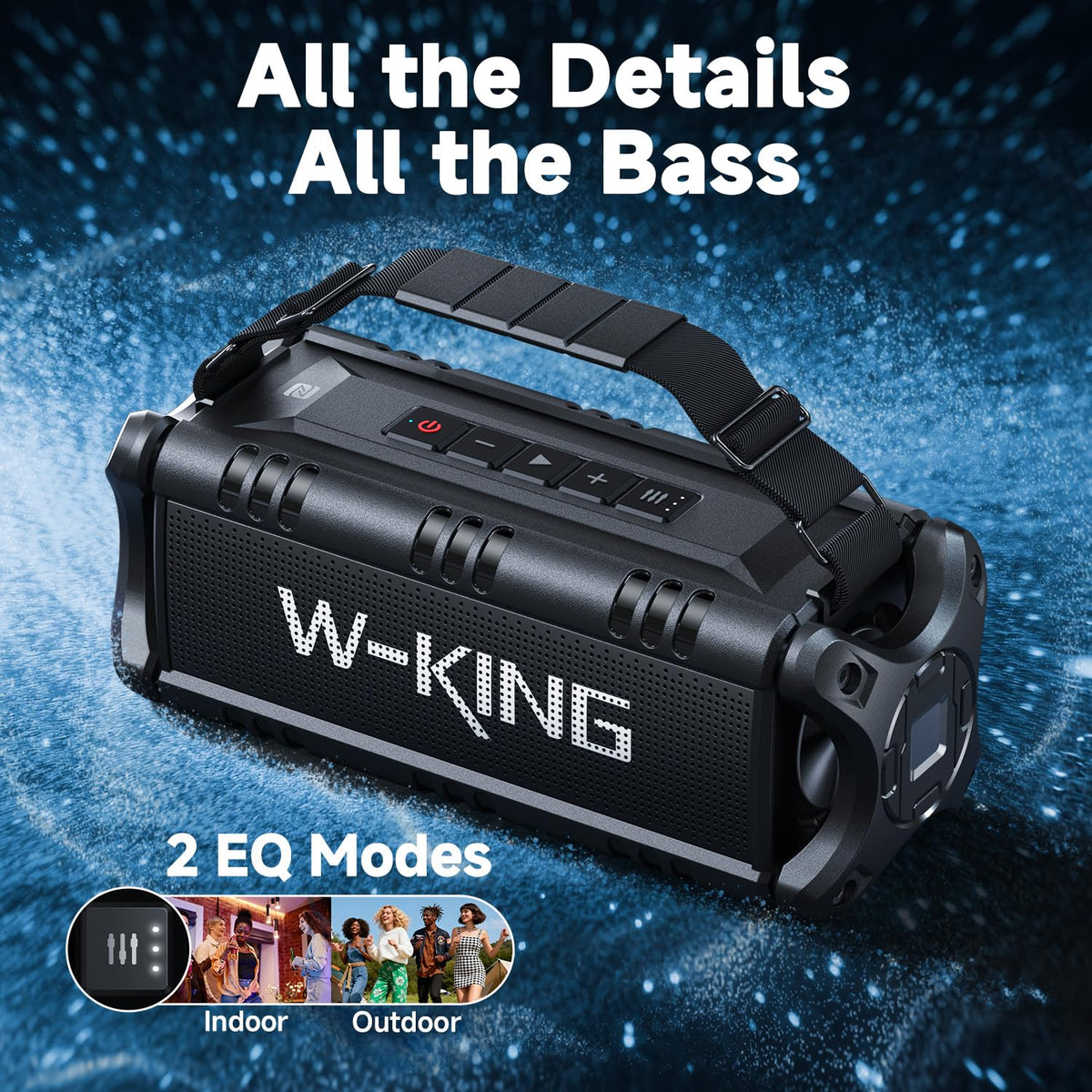 W-KING IPX6 durability note emphasizes waterproof capability in challenging weather