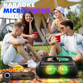 W-KING D10 IPX6 waterproof design stands up to rain, splash, and beach days