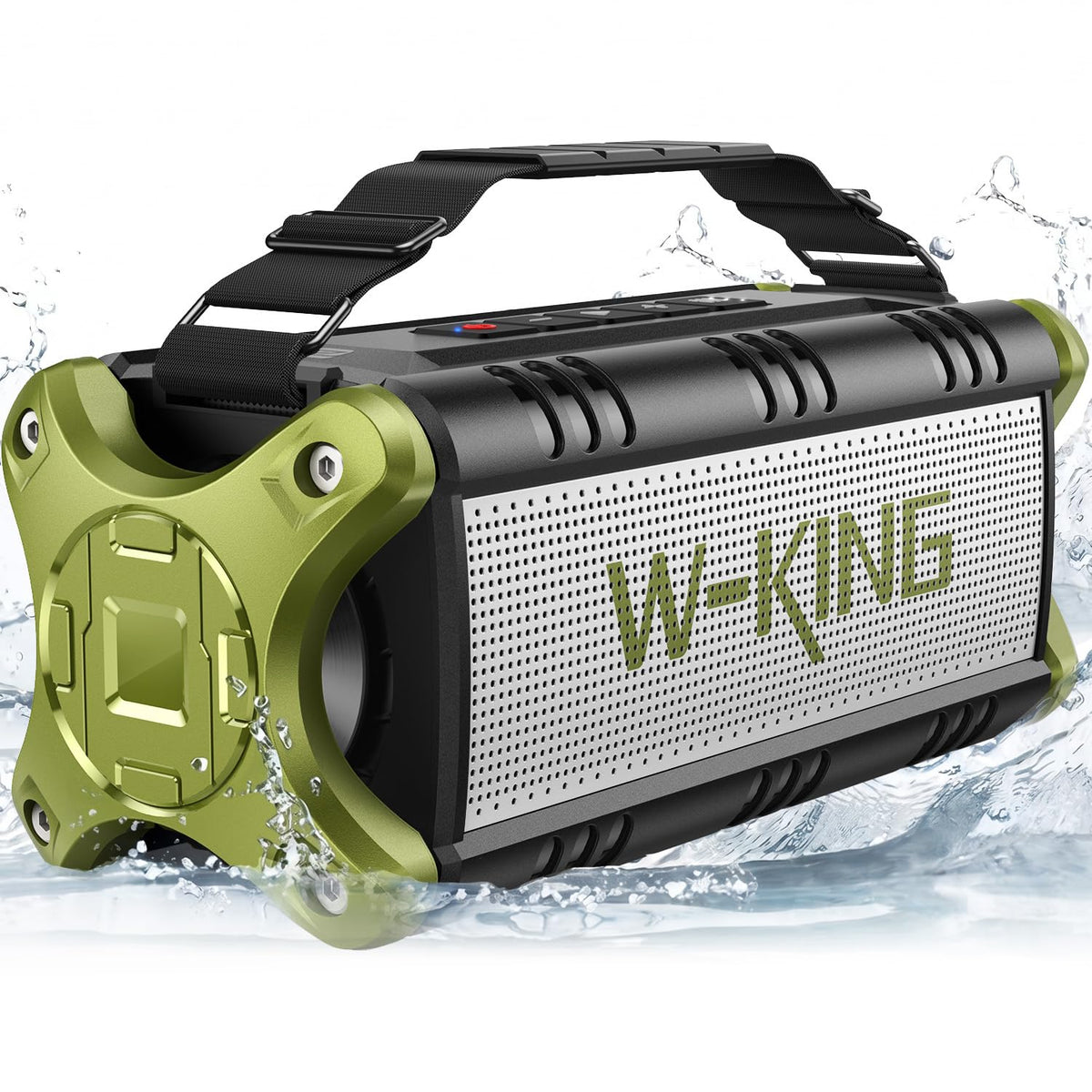 W-KING D8 front panel with controls for quick outdoor setup and playback
