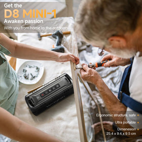 W-KING D8 Mini-1 built-in mic enables hands-free calls