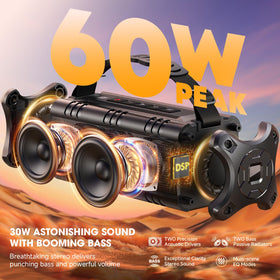 W-KING D8 Mini-1 side view with detachable strap for easy travel