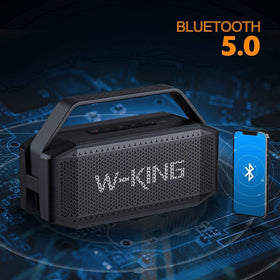 W-KING D9-1 AUX TF NFC connections for versatile pairing.