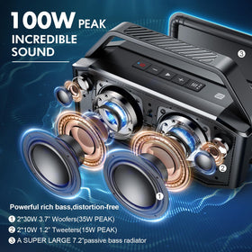 W-KING D9-1 front drivers deliver clear mids and highs in any setting.