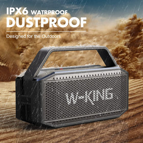 W-KING D9-1 paired stereo setup creates immersive party sound.