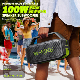 W-KING large outdoor boombox highlights high-volume performance for gatherings.
