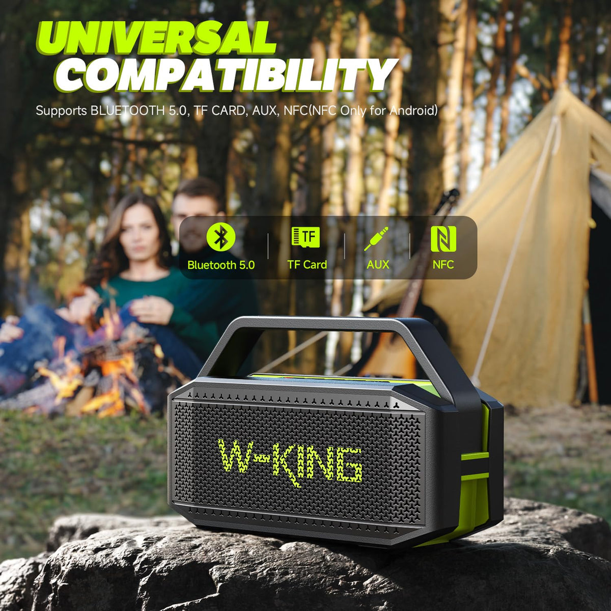 W-KING portable handle design for easy carrying between venues.