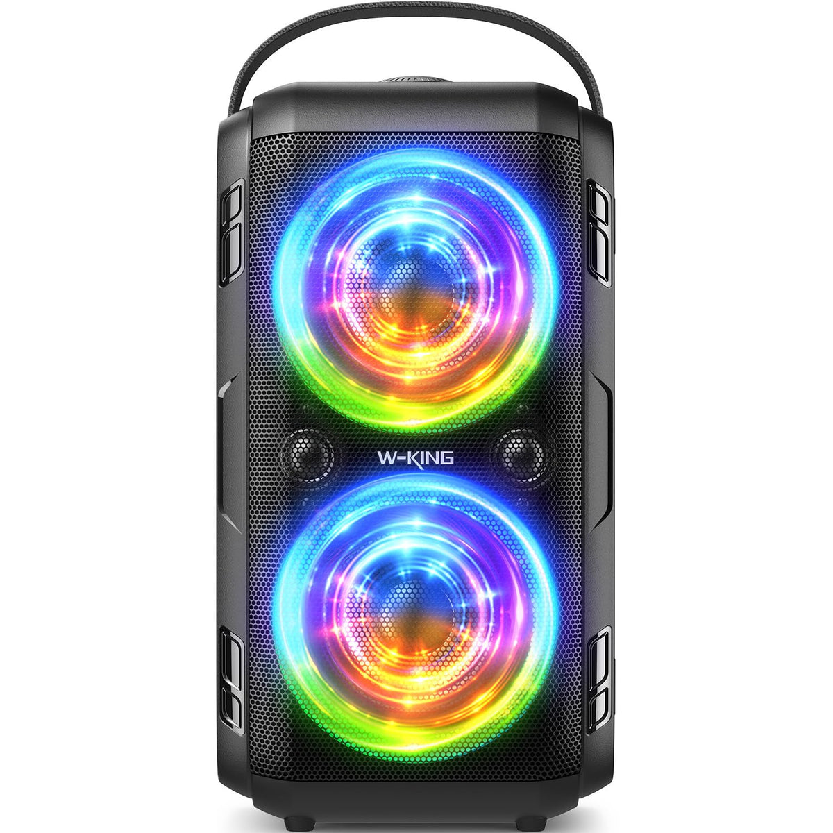 W-KING T9-2 front view with 180W peak power for outdoor listening